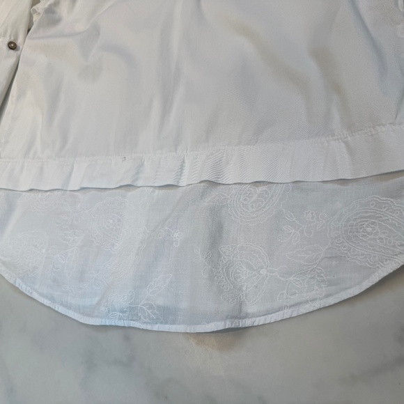 Women’s Top, Drawstrings of Malibu, White Size l 100% Cotton - Picture 4 of 8